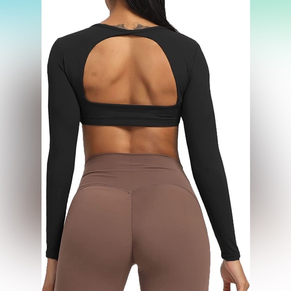 Aoxjox Long Sleeve Crop Top - Picture 3 of 5